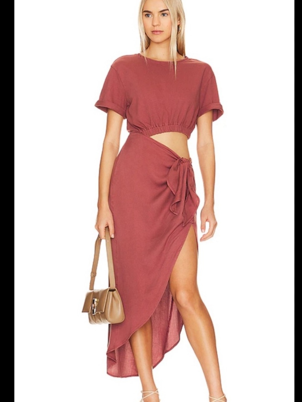 Free People Rae Maxi Dress Redwood XS